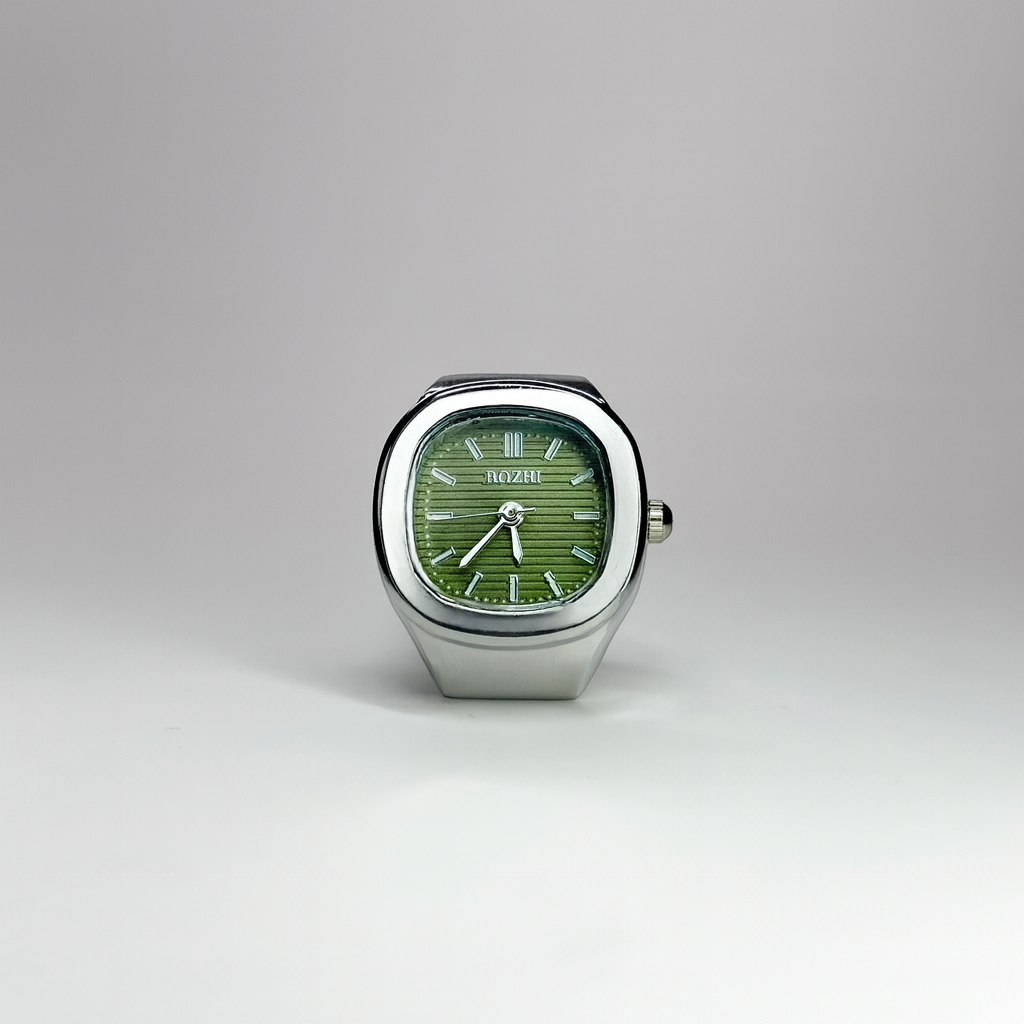 NAUTILUS RING | SILVER GREEN