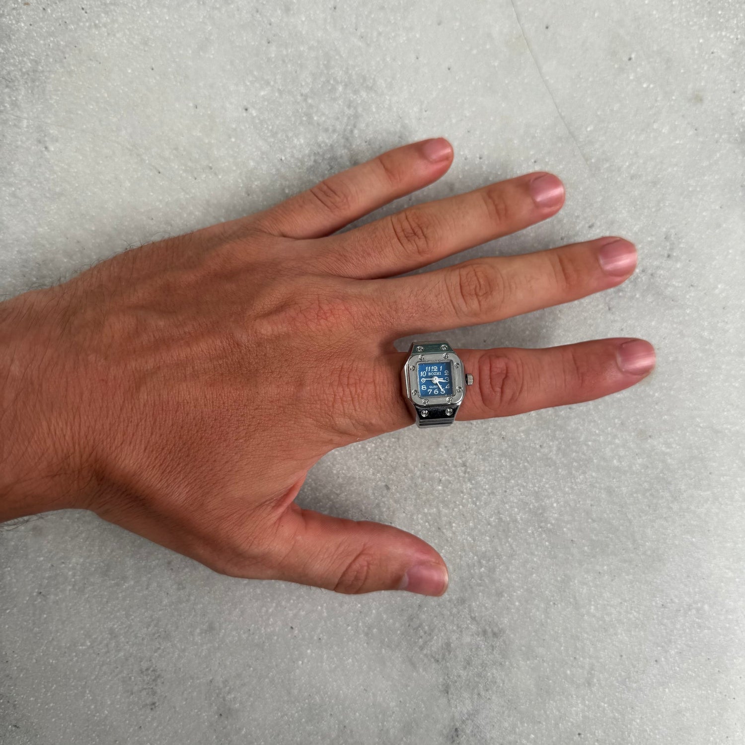 SANTOS RING | SILVER BLUE