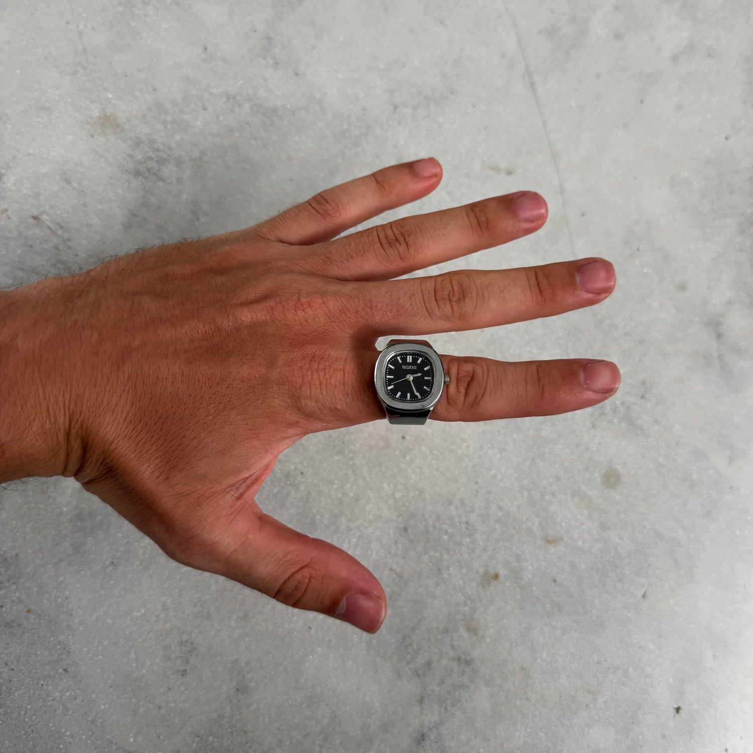 NAUTILUS RING | SILVER BLACK