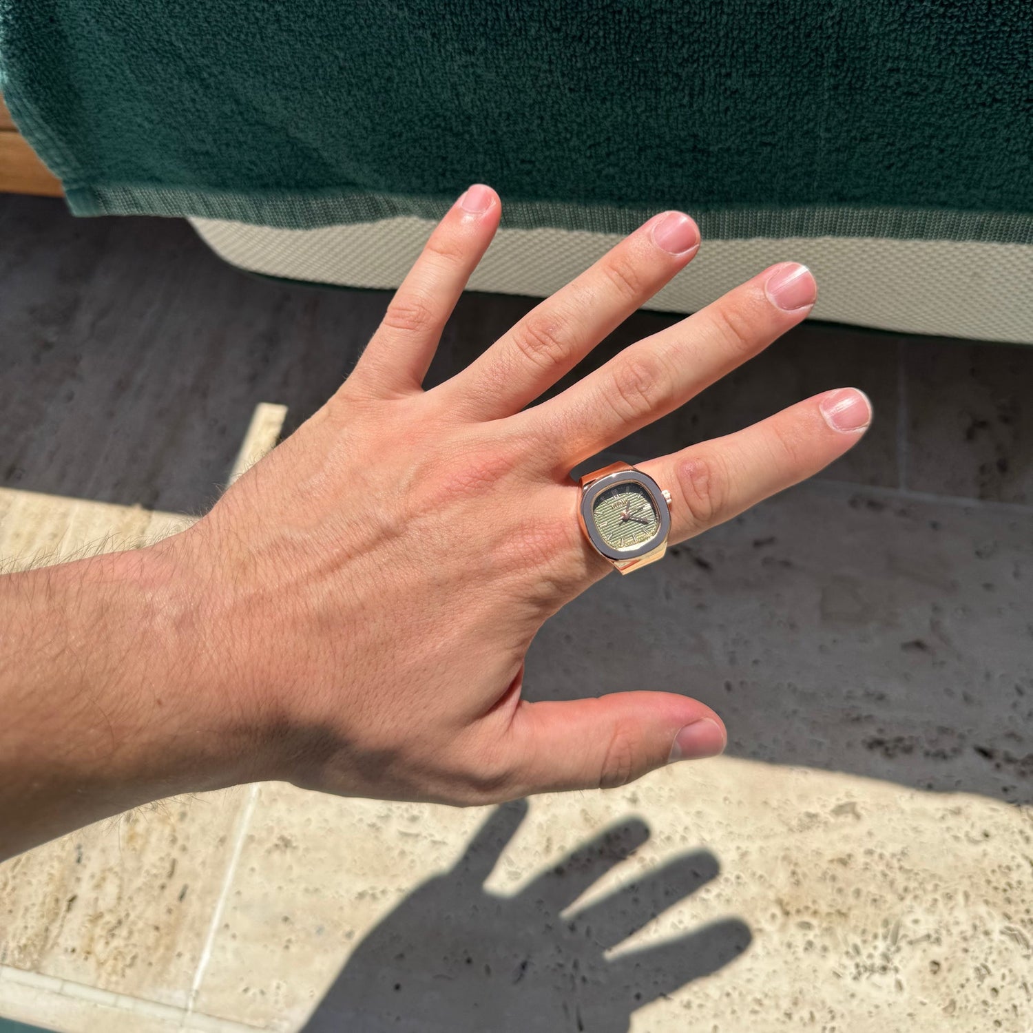 NAUTILUS RING | ROSE GREEN