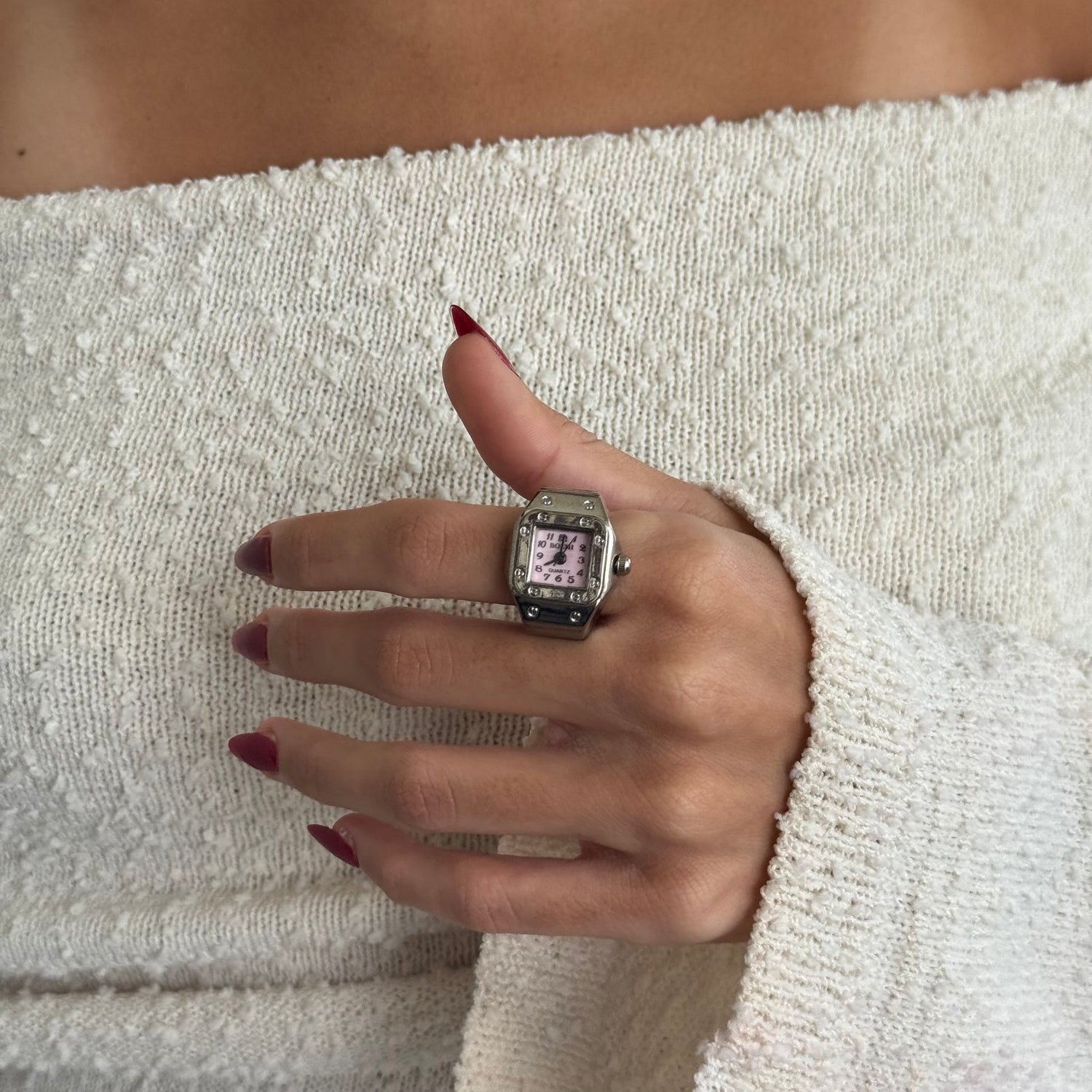 SANTOS RING | SILVER PINK